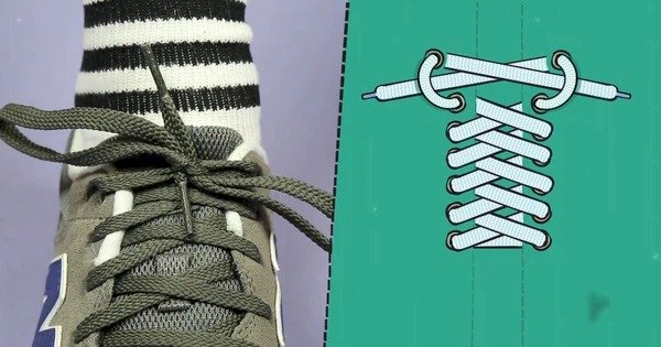 Đây mới là cách xỏ lỗ dây giày 