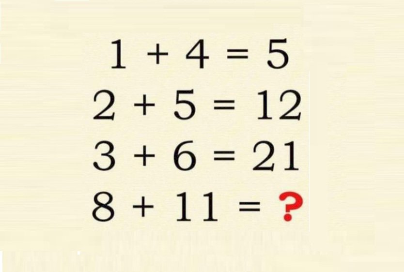 Bài Toán hỏi: '8 + 11 bằng bao nhiêu' - Trả lời đáp án không phải 19 chứng tỏ bạn siêu thông minh!