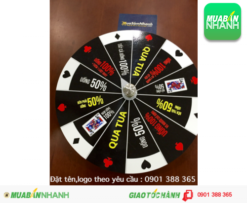 Giá lẻ 110k, giá sỉ liên hệ rẻ bất ngờ .Vòng Quay vui, Vòng quay Sát Phạt vui đủ màu.Mã:TA-VQ3
