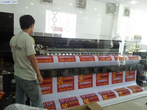 In băng rôn hiflex treo quảng cáo bất động sản