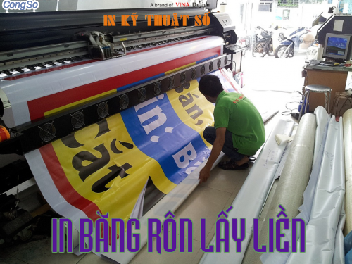 In băng rôn lấy liền