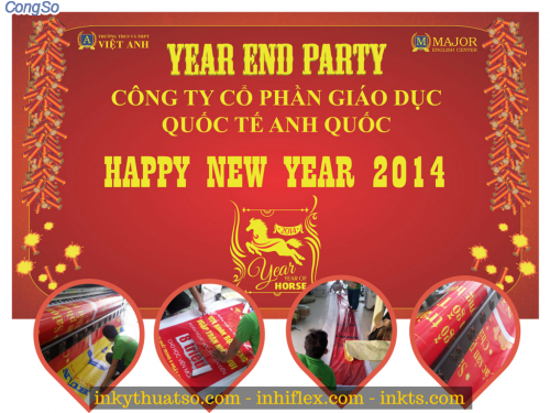 In băng rôn tết nguyên đán 2015 HCM