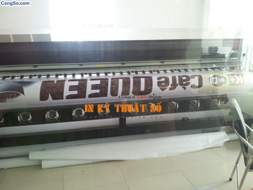 In bạt hiflex khổ lớn quảng cáo cho quán cà phê thu hút khách hàng