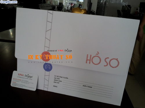 In bìa hồ sơ từ in offset