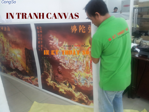 In canvas dầu bóng tranh treo tường