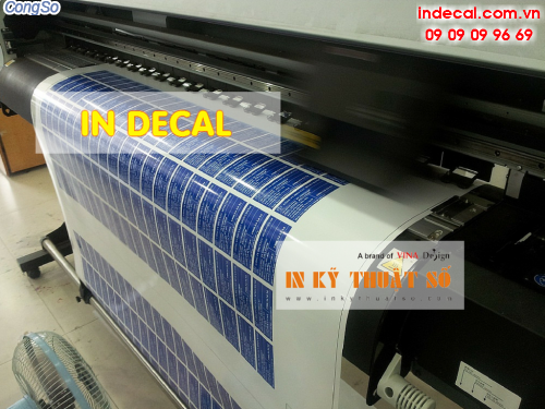 In decal nhựa sữa làm tem nhãn hàng hóa, chống thấm nước tại Bình Thạnh