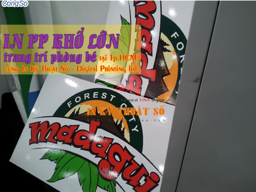 In PP gia công cắt theo hình ảnh hoạt hình vui nhộn trang trí tường phòng bệnh trẻ em