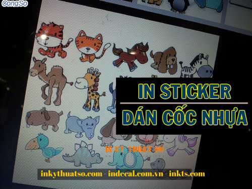 In sticker dán cốc nhựa