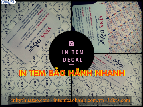 In tem bảo hành điện thoại