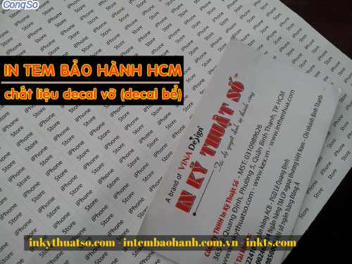 In tem bảo hành lấy nhanh