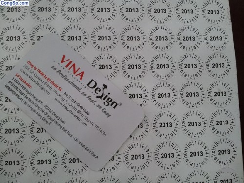 In tem vỡ tròn, đường kính nhỏ bế chính xác theo đường viền