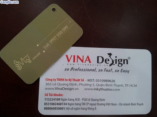 In thẻ bài từ in offset