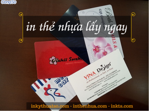 In thẻ nhựa lấy ngay với công nghệ in nhanh in kỹ thuật số