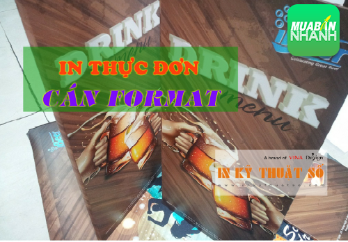In thực đơn giá rẻ, nhanh chóng với PP cán format
