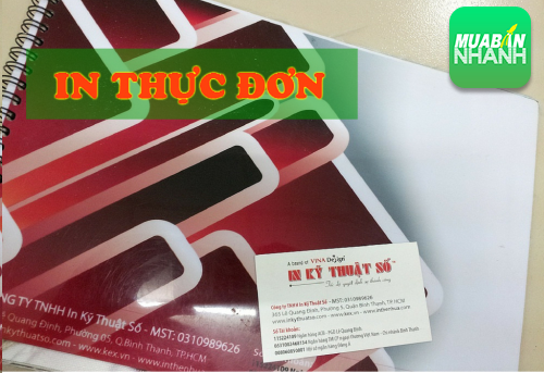 In thực đơn nhựa giá rẻ HCM