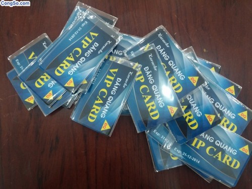 In VIP card Karaoke Đăng Quang