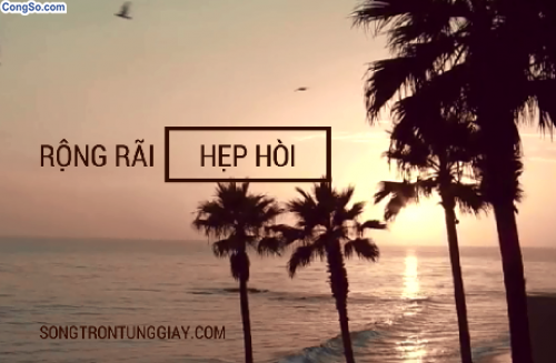 Rộng rãi và hẹp hòi