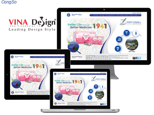 Thiết kế website cho Chong Kun Dang Pharm. - ckdpharm.vn