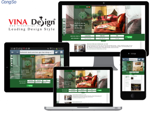 Thiết kế website cho Công Ty Cổ phần Quản lý Bất động sản Bình Minh - binhminh-land.com