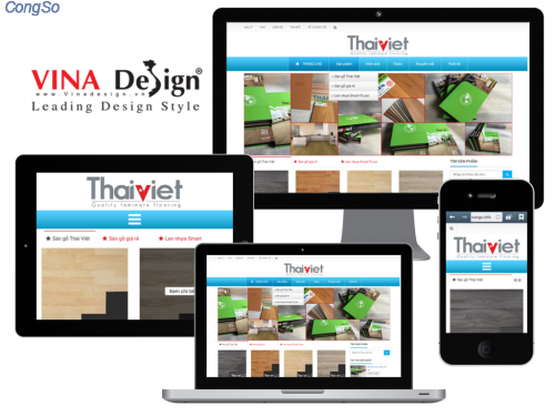 Thiết kế website cho Sàn gỗ Thái Việt - sango.info