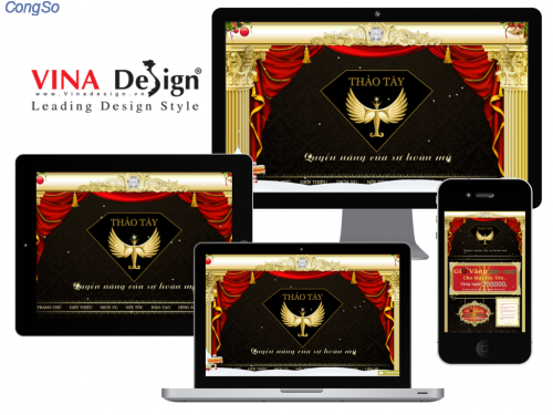 Thiết kế website Dịch vụ chăm sóc sắc đẹp Thảo Tây - www.thaotay.com