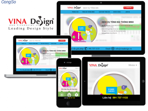 Thiết kế website Dịch vụ tổng đài riêng ảo, contact center, đầu số 1900, tổng đài CRM - www.dichvutongdai.com