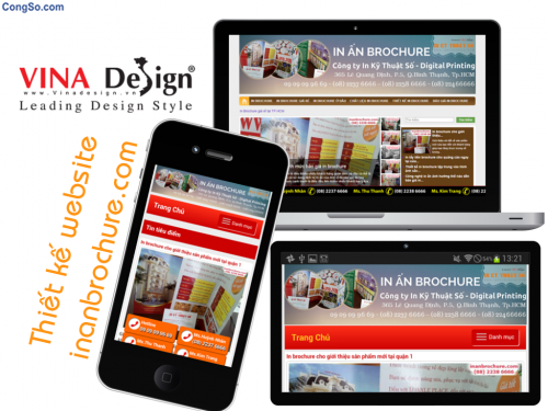 Thiết kế website in ấn brochure – Inanbrochure.com