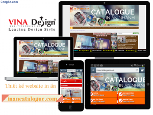 Thiết kế website in ấn catalogue – Inancatalogue.com