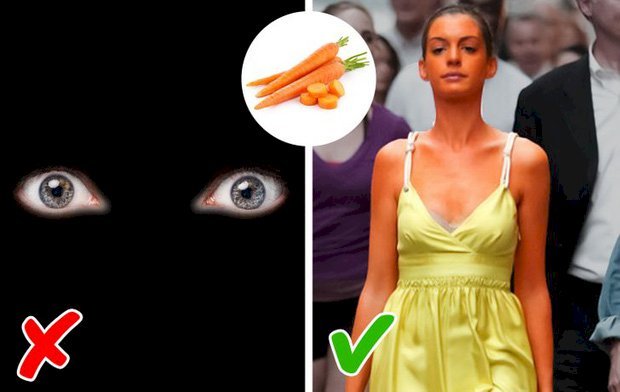 Ăn thật nhiều cà rốt có thể giúp mắt sáng hơn, nhìn được trong đêm