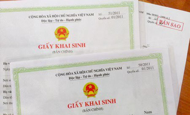 Giấy khai sinh (bản giấy)