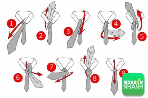 Cách thắt cà vạt theo kiểu truyền thống - các bước thắt minh họa