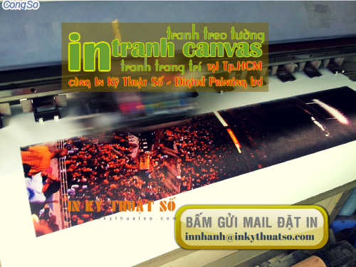 Gui email yeu cau dat dich vu in tranh canvas chat luong cao cua Cong ty TNHH In Ky Thuat So - Digital Printing 