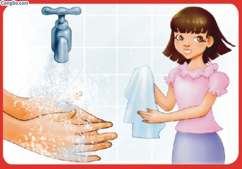 Chỉ rửa tay bằng nước cũng sạch