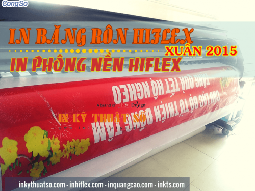 Dich vu in an bang ron – phong chuc mung nam moi 2015 tren chat lieu hiflex tu Cong ty TNHH In Ky Thuat So - Digital Printing 