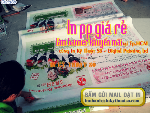 Gui email yeu cau dat in PP gia re lam banner khuyen mai uy tin tai Cong ty TNHH In Ky Thuat So - Digital Printing 