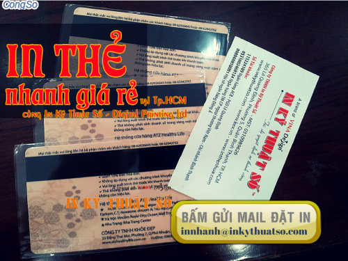 Gui email yeu cau dat dich vu in the nhua VIP khach hang cua Cong ty TNHH In Ky Thuat So - Digital Printing 