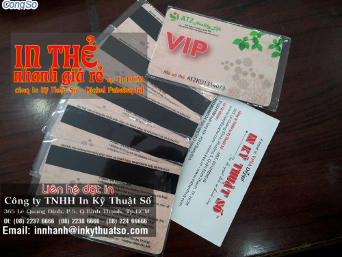 Khach hang dat dich vu in the nhua VIP khach hang cua Cong ty TNHH In Ky Thuat So - Digital Printing 
