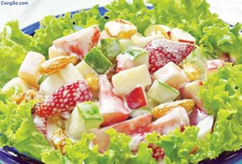Trái cây trộn mayonnaise